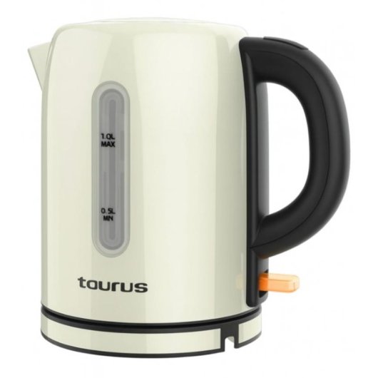 Chaleira Elétrica Taurus VINTAGE COMPACT 1L 2400W Creme Inox Sem Fios