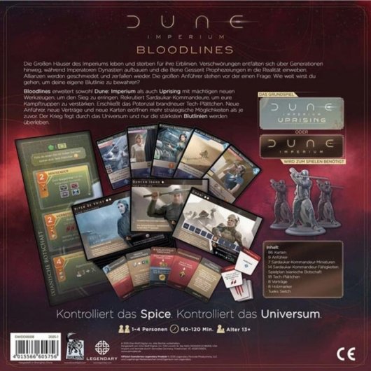 Extension Asmodee Dune Imperium Bloodlines pour 1-4 joueurs