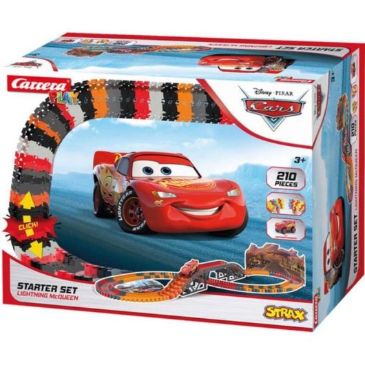 Circuit de Piste Carrera Strax Disney Pixar Cars Starter Set 210 pièces