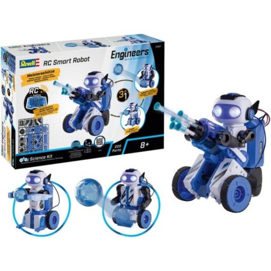 Robot programable Revell RC Smart Robot 3 en 1 con control remoto 2.4 GHz