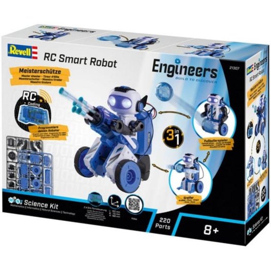 Robot programable Revell RC Smart Robot 3 en 1 con control remoto 2.4 GHz