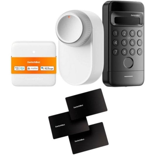Alarma SwitchBot Lock Ultra Matter Bluetooth Inalámbrica Interior Reconocimiento facial