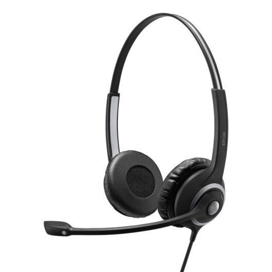 Casque Epos IMPACT SC 268 filaire USB avec réduction de bruit pour bureau, noir et argent