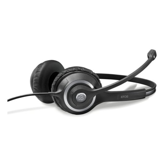 Casque Epos IMPACT SC 268 filaire USB avec réduction de bruit pour bureau, noir et argent