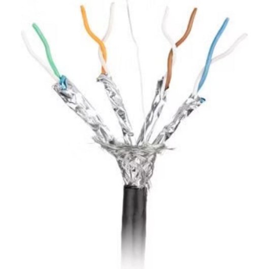 Cabo de Rede Lanberg CAT7 SFTP 305 m RJ45 Preto