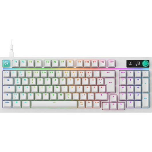 Clavier Logitech G G316 X 98 mécanique gaming RGB avec câble amovible Allemagne QWERTZ