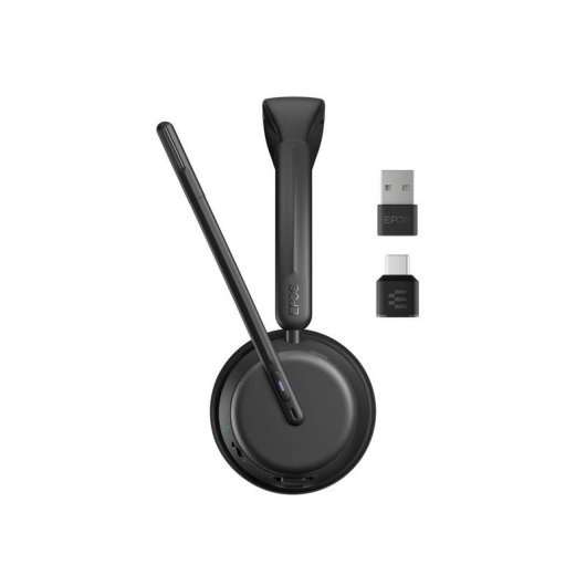 Casque EPOS Impact 1000 sans fil Bluetooth avec réduction de bruit active, micro, noir