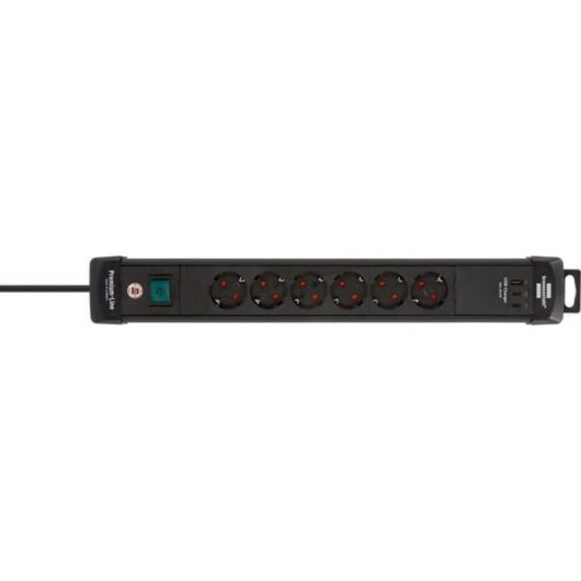 Multipresa Brennenstuhl 6 prese USB-A e USB-C con interruttore e protezione