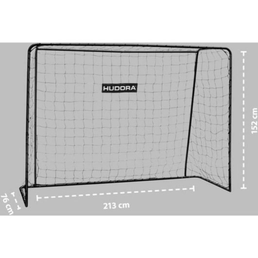 Fußballtor HUDORA Solid 25 Stahl 213 cm