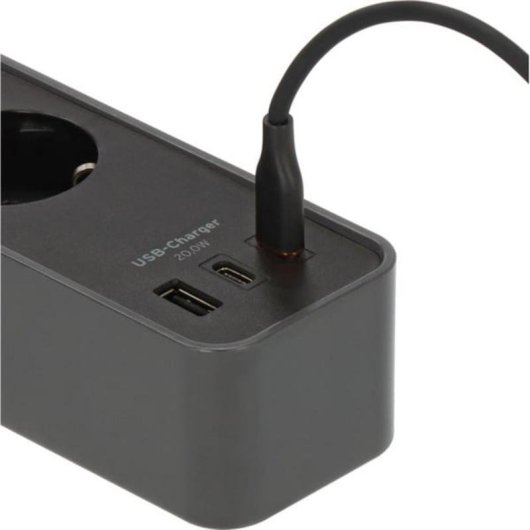 Multiprise Brennenstuhl 4 prises 2 USB-C 1 USB-A avec protection et interrupteur