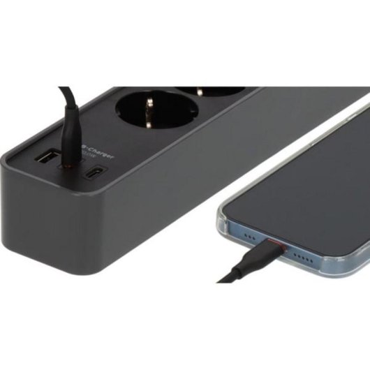 Multiprise Brennenstuhl 4 prises 2 USB-C 1 USB-A avec protection et interrupteur