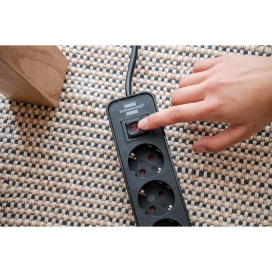 Multiprise Brennenstuhl 4 prises 2 USB-C 1 USB-A avec protection et interrupteur