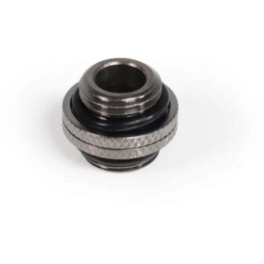 Flüssigkeitskühlung Alphacool Doppelanschluss ES G1/4 drehbar Messing schwarz