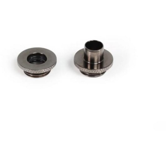 Flüssigkeitskühlung Alphacool Doppelanschluss ES G1/4 drehbar Messing schwarz