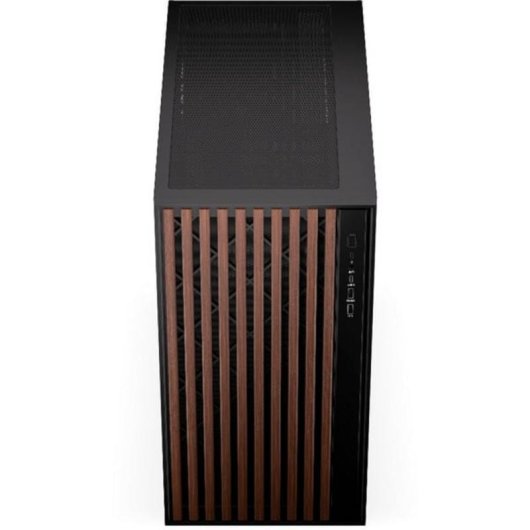 Boîtier PC Krux Palum Tour Midi ATX avec fenêtre noir et bois