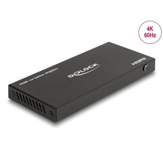 Splitter HDMI Delock 1x4 4K 60Hz con Scaler