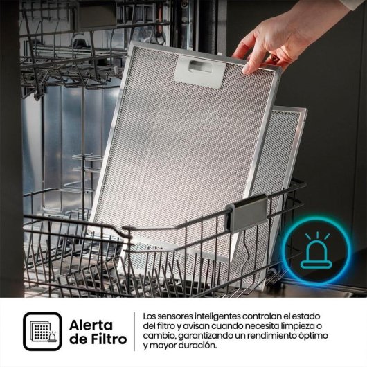 Campana extractora Hisense Inverter Decorativa 60cm con filtro aluminio