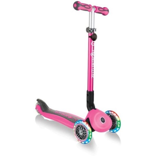 Scooter Infantil 3 en 1 Globber Go-Up Deluxe Lights LED Rosa
