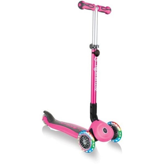 Scooter Infantil 3 en 1 Globber Go-Up Deluxe Lights LED Rosa