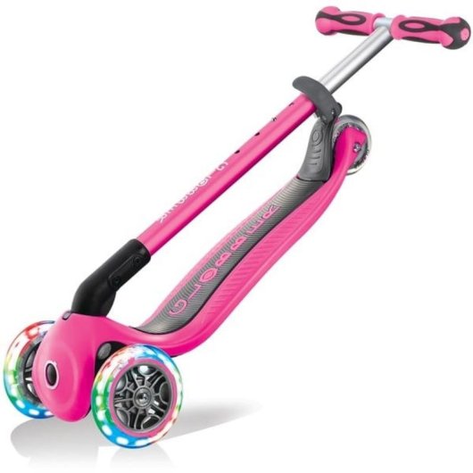 Scooter Infantil 3 en 1 Globber Go-Up Deluxe Lights LED Rosa