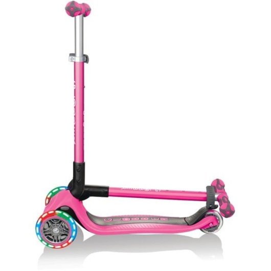 Scooter Infantil 3 en 1 Globber Go-Up Deluxe Lights LED Rosa