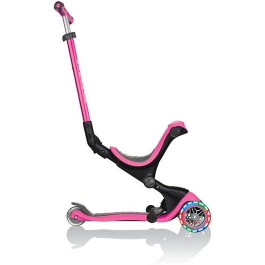 Scooter Infantil 3 en 1 Globber Go-Up Deluxe Lights LED Rosa