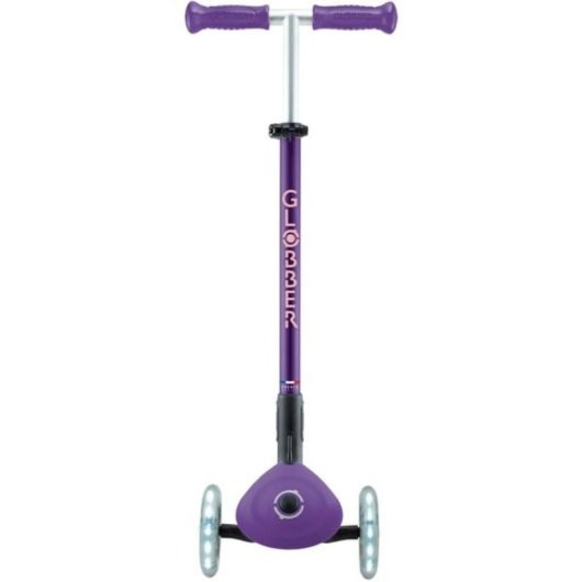 Monopattino Globber Primo Foldable Plus 3 ruote LED Viola/Rosa