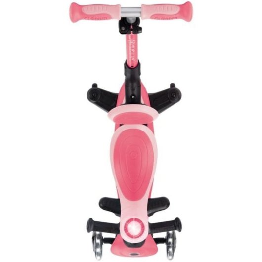 Scooter infantil GLOBBER Go-Up Baby Lights 360 rosa neón