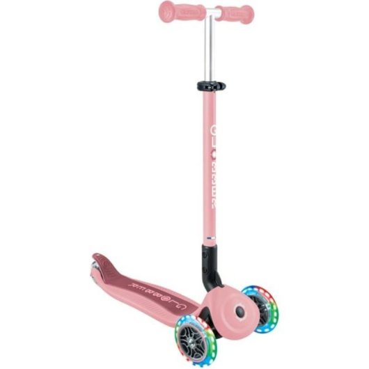 Patinete 3 en 1 Globber Go-Up Active Lights Scooter rosa/Baya 50 kg