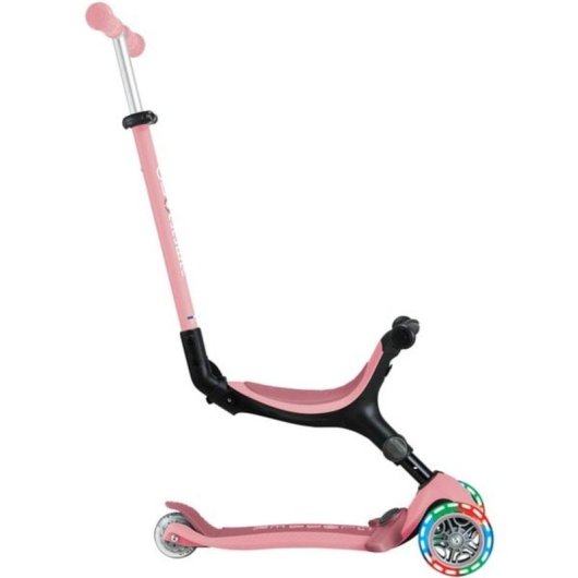 Patinete 3 en 1 Globber Go-Up Active Lights Scooter rosa/Baya 50 kg