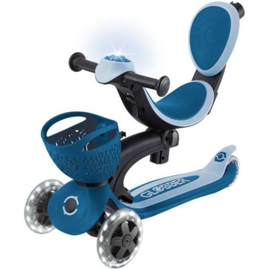 Scooter Infantil GLOBBER Go-Up Baby Lights 360 Vespa Celeste