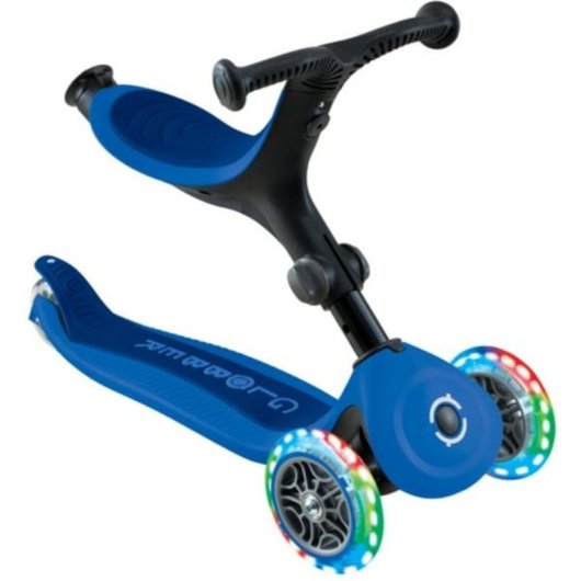 Monopattino 3 in 1 Globber Go-Up Active Lights Blu Tre Ruote