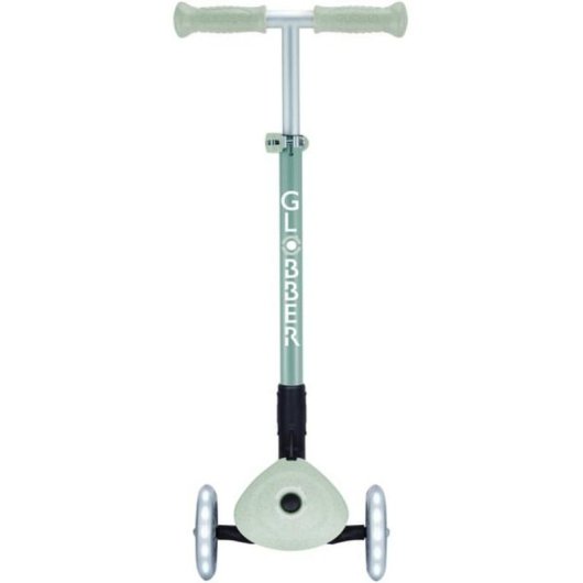 Monopattino bambino Globber Primo Foldable Plus 3 ruote LED verde chiaro