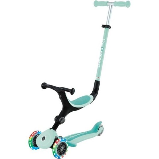 Patinete 3 en 1 Globber Go-Up Active Lights Scooter Verde tres ruedas