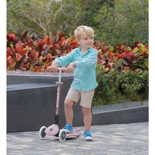 Monopattino Globber Primo Foldable Plus Lights Eco 3 ruote Berry