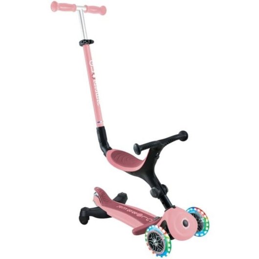 Monopattino Globber Go-Up Active Lights 360 3 ruote rosa neon