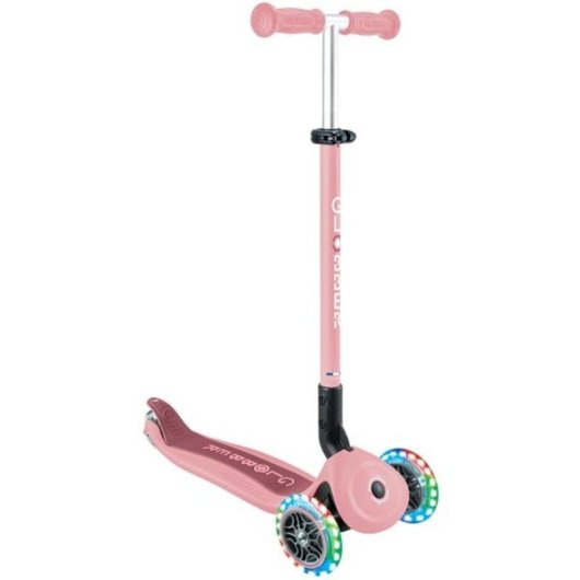 Monopattino Globber Go-Up Active Lights 360 3 ruote rosa neon
