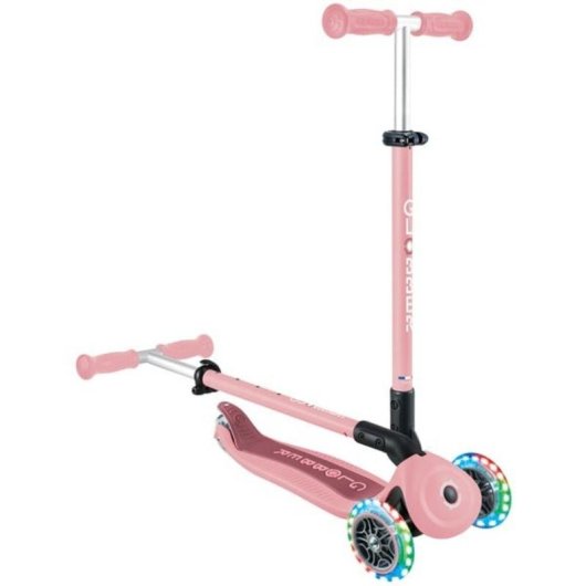 Monopattino Globber Go-Up Active Lights 360 3 ruote rosa neon