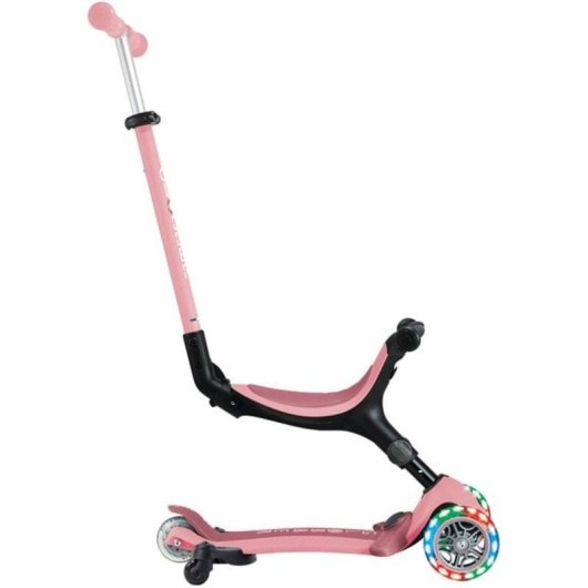 Monopattino Globber Go-Up Active Lights 360 3 ruote rosa neon