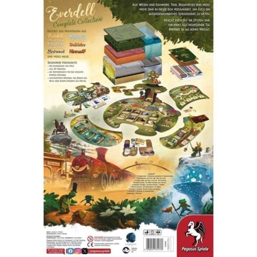 Colección Completa Pegasus Everdell - Juego de Mesa Familiar Cooperativo
