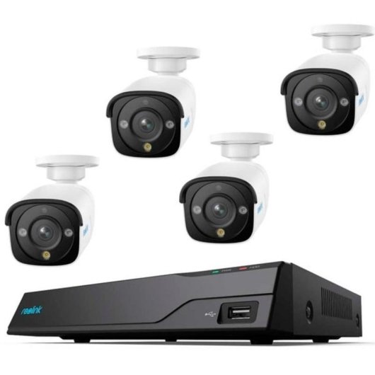 Cámara IP Reolink NVS8-12MB4 12MP Visión Nocturna Interior y Exterior IA