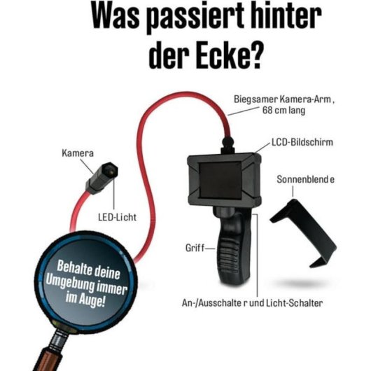 Kit Espion KOSMOS Los tres caméra flexible avec LED