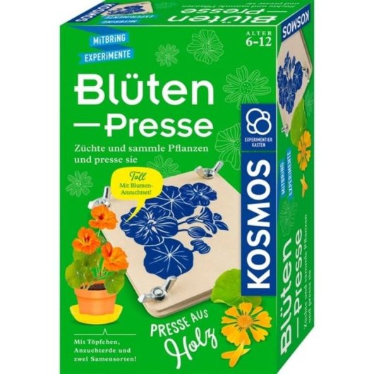 Kit di esperimenti KOSMOS Pressa fiori Biologia bambini