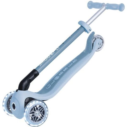Patinete scooter Globber Primo Foldable Plus Lights Eco 3 ruedas celeste
