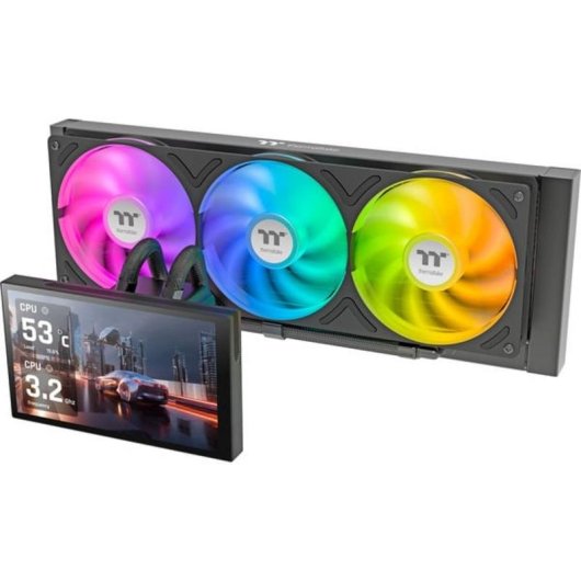 Refrigeração Líquida Thermaltake ST360 Ultra 360 mm 3 Ventoinhas ARGB LCD