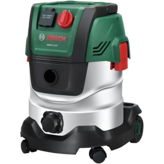 Aspiradora húmedo y seco Bosch PAS20-220P 1200W 20L verde acero