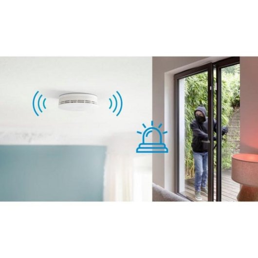 Detector de humo Bosch 8750002142X2 Inalámbrico Alarma Zigbee App Alexa