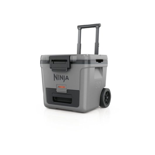 Ninja Frostvault Enfriador Con Ruedas 28 L Con Cajón Dry Zone, Aislamiento Hasta 7 Cm, Gris