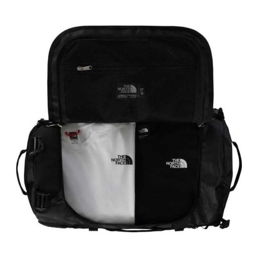 The North Face Base Camp Duffel S 50l Black/black - Bolsa De Viaje Y Deporte Con Apertura Tipo Capota, Correas Acolchadas Y Bolsillo Interior De Malla