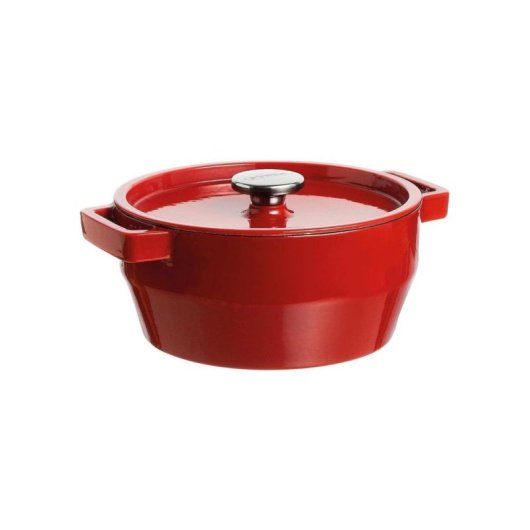 Pyrex Cocotte Redonda Slowcook 28 Cm 6,3 L Roja De Hierro Fundido Esmaltado